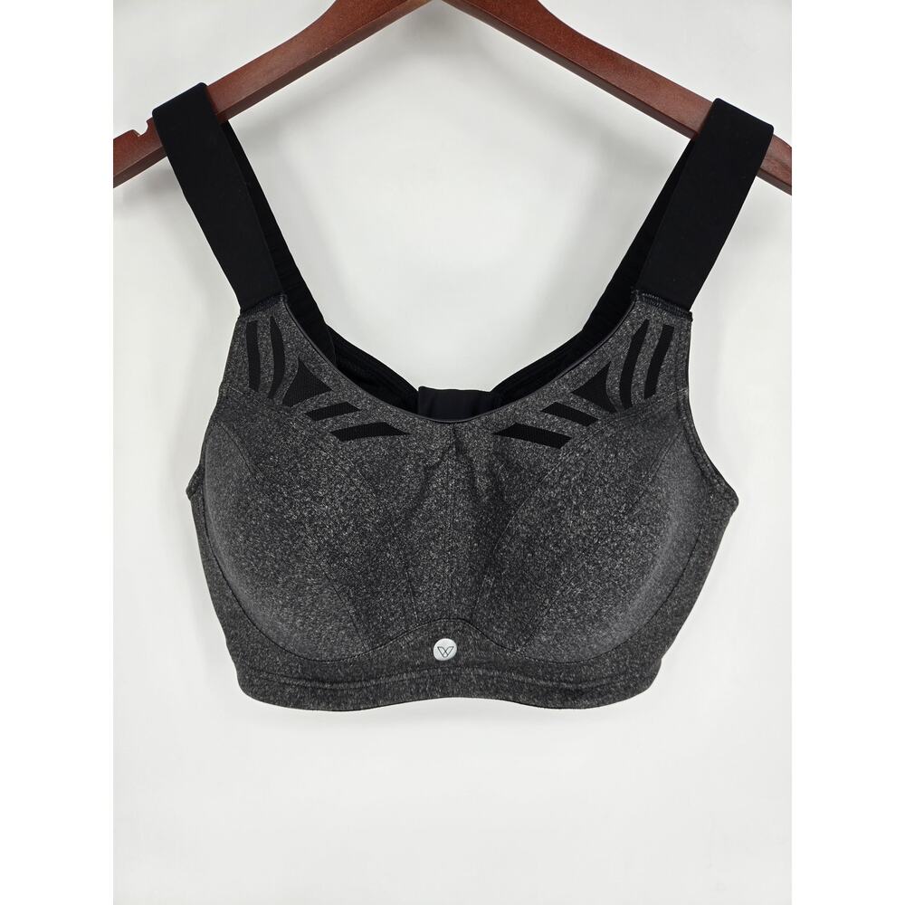 Livi Active Padded Molded Underwire Gray Sports Bra 40D